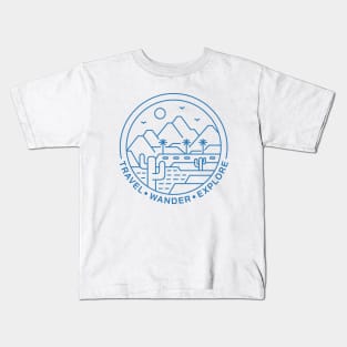 Travel Wander Explore 1 Kids T-Shirt